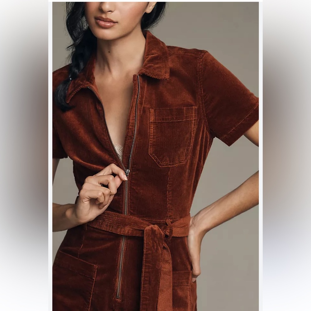 Anthropologie corduroy jumpsuit